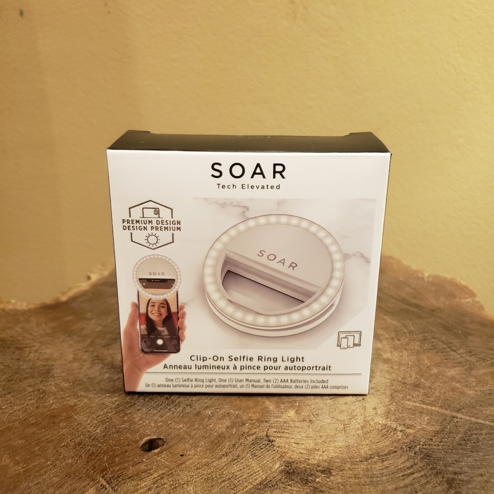 Soar clip on selfie ring light ✨